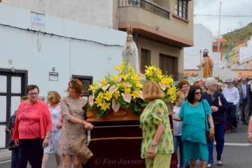 Misa y procesión del Sagrado Corazón de Jesús en La Higuera Canaria (Foto Francisco Javier Santana)